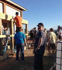 People doing community work for 6 stones organization