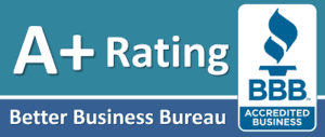 A+ rating better business bureau seal